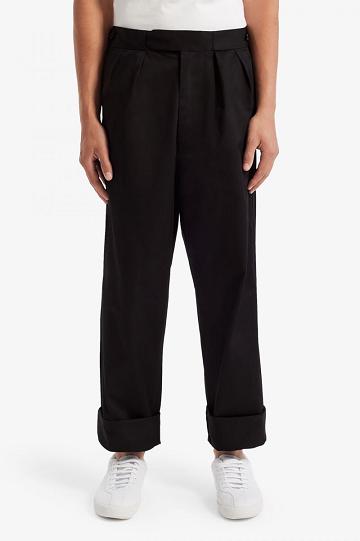 Fred Perry ST6002 Miesten Housut Mustat | FI 1700YXFU
